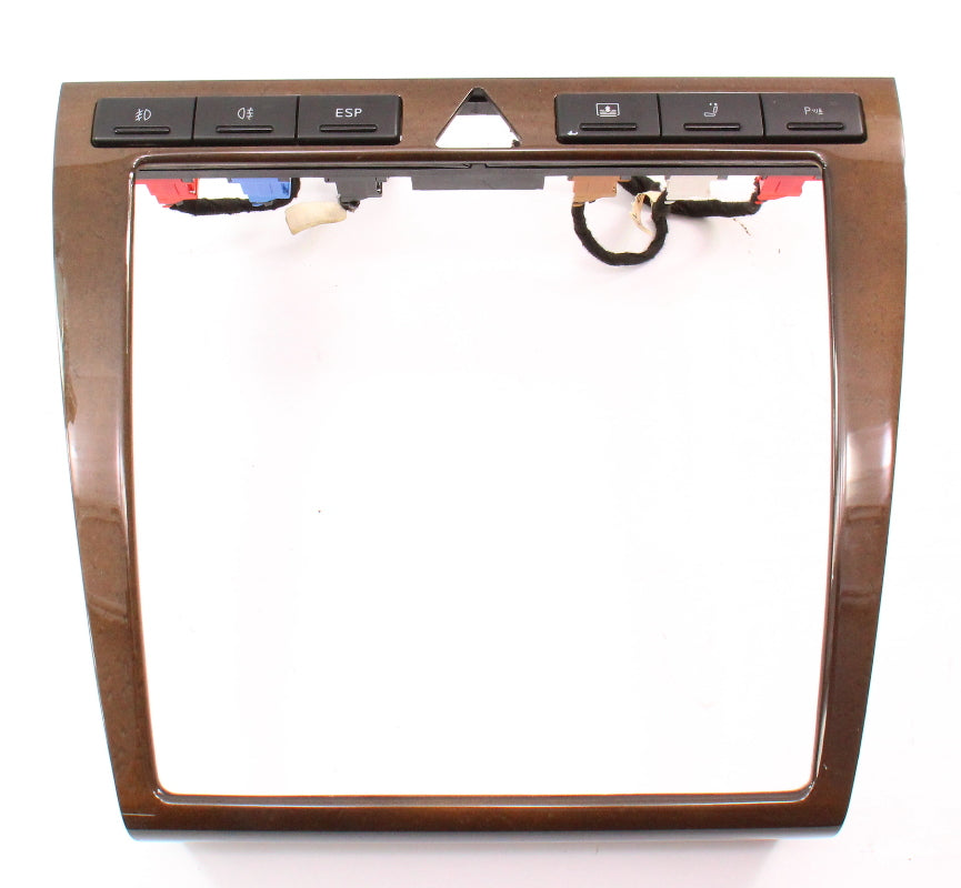 Wood Grain Radio Surround Dash Trim & Switches 00-03 Audi A8 S8 D2 ~ 4D0 820 325