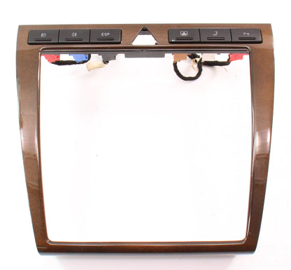 Wood Grain Radio Surround Dash Trim & Switches 00-03 Audi A8 S8 D2 ~ 4D0 820 325
