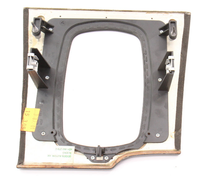 Shifter Shift Wood Trim Surround 97-03 Audi A8 S8 D2 - Genuine - 4D1 863 270 C