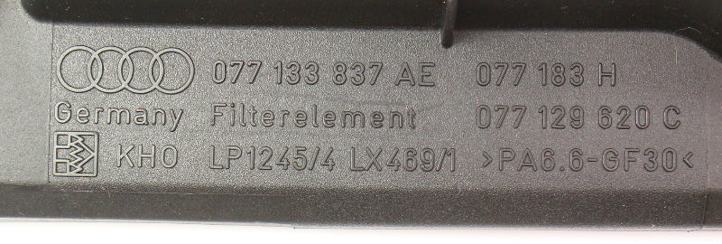 Air Intake Box Cleaner 00-03 Audi A8 S8 D2 4.2 V8 - Genuine - 077 133 835 AE
