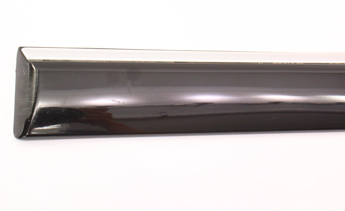 LH Rear Center Door Trim Molding 00-03 Audi A8 S8 D2 LY9B Black - 4D0 853 961