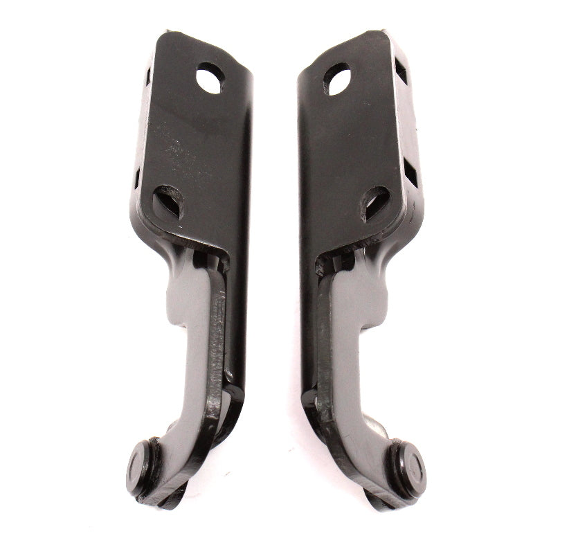 Hood Hinges Set 97-03 Audi A8 S8 D2 - Black - Genuine - 4D0 823 301 C / 302 C