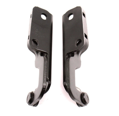 Hood Hinges Set 97-03 Audi A8 S8 D2 - Black - Genuine - 4D0 823 301 C / 302 C