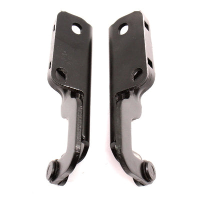 Hood Hinges Set 97-03 Audi A8 S8 D2 - Black - Genuine - 4D0 823 301 C / 302 C