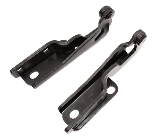 Hood Hinges Set 97-03 Audi A8 S8 D2 - Black - Genuine - 4D0 823 301 C / 302 C