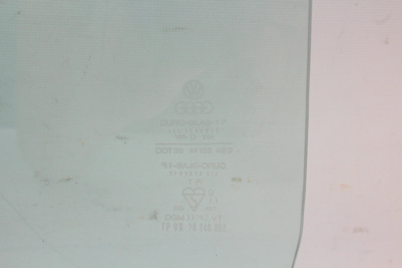 LH Front Door Window Side Glass 80-93 VW Rabbit Convertible Cabriolet MK1 OE
