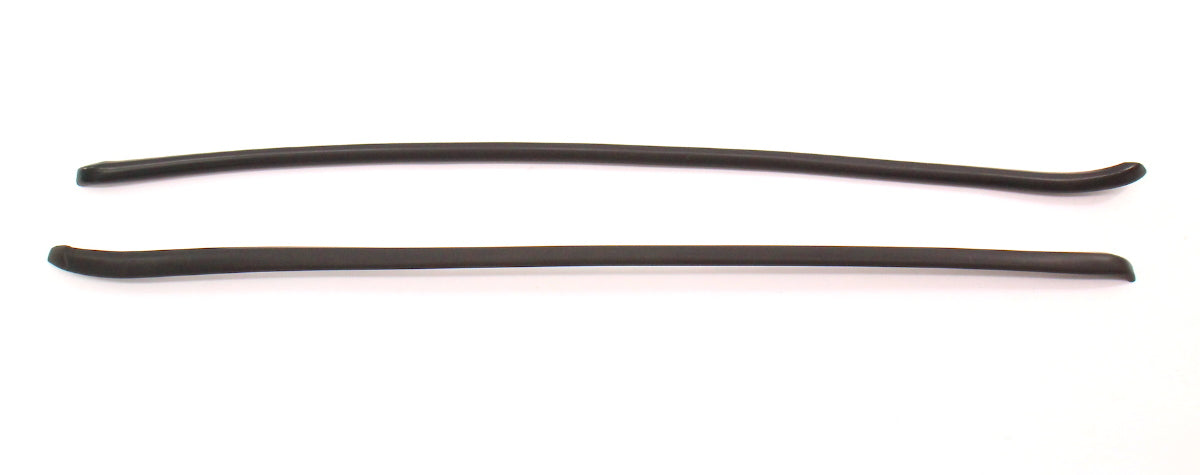 Windshield Trim Molding Drip Rail Set 80-93 VW Rabbit Cabriolet Convertible MK1
