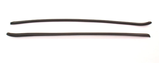Windshield Trim Molding Drip Rail Set 80-93 VW Rabbit Cabriolet Convertible MK1