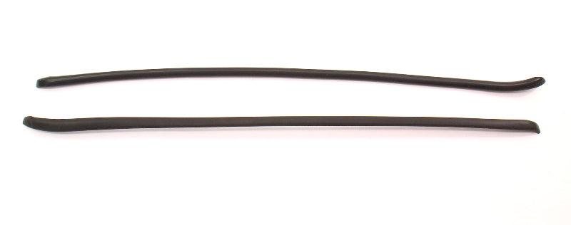 Windshield Trim Molding Drip Rail Set 80-93 VW Rabbit Cabriolet Convertible MK1