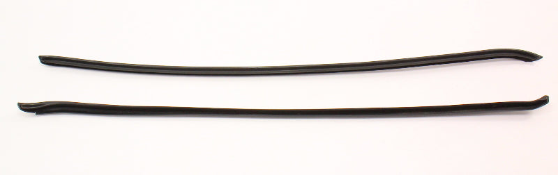 Windshield Trim Molding Drip Rail Set 80-93 VW Rabbit Cabriolet Convertible MK1