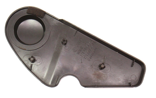 LH Outer Seat Hinge Side Trim VW 75-84 Rabbit GTI MK1 - Black - 171 881 477 C