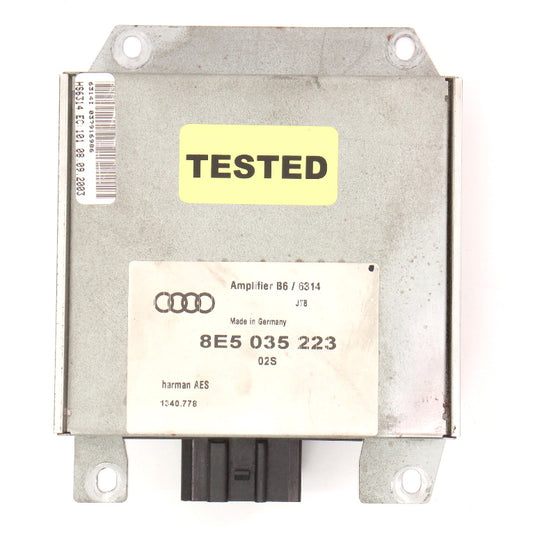 Amplifier Radio Speaker Amp 02-05 Audi A4 B6 - Genuine - 8E5 035 223