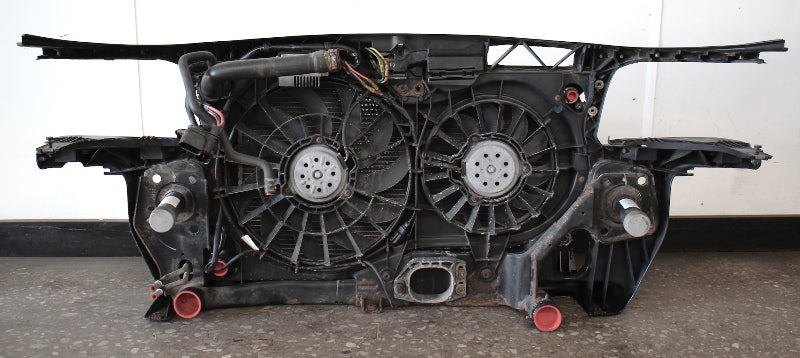 Loaded Radiator Condenser Core Support Nose Coolers Fans 02-05 Audi A4 B6 1.8T