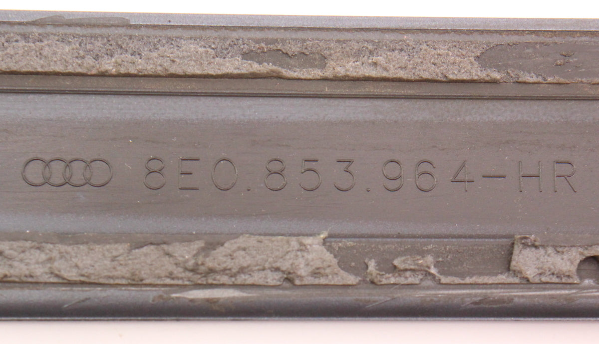 RH Rear Center Door Molding Trim 02-08 Audi A4 B6 B7 LX7Z Grey - 8E0 853 964