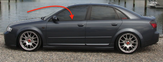 LH Front Window Scraper Seal Trim 02-08 Audi A4 B6 B7 - Genuine - 8E0 837 477 C