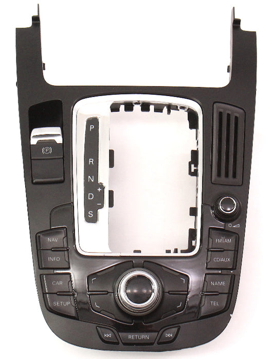 MMI Controls Console Shifter Trim 09-12 Audi A4 B8 A5 S5 Genuine - 8T0 919 609 A