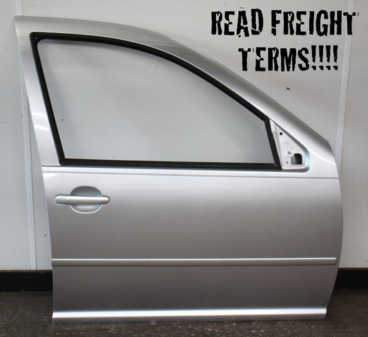 RH Front Door Shell Skin 99-05 VW Jetta Golf MK4 4DR LG9R Silver Arrow & Glass