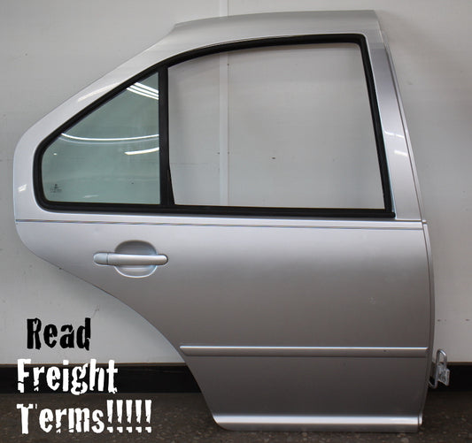 RH Rear Door Shell Skin 99-05 VW Jetta MK4 Sedan - LG9R Silver Arrow - Genuine