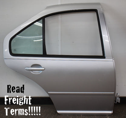 RH Rear Door Shell Skin 99-05 VW Jetta MK4 Sedan - LG9R Silver Arrow - Genuine