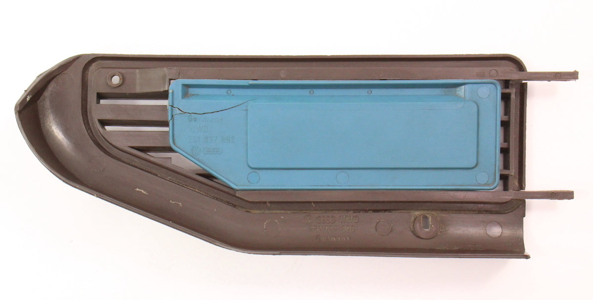 RH Lower Door Vent Slider 80-91 VW Vanagon T3 Brown - Genuine - 251 831 898
