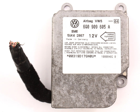 Airbag Computer Module & Plug 99-01 VW Golf Jetta Mk4 Beetle - 6Q0 909 605 A