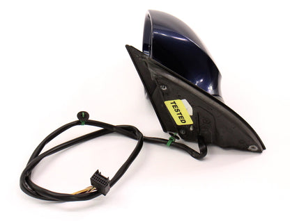 LH Side View Door Exterior Mirror 06-10 VW Passat B6 Genuine - LD5Q Shadow Blue
