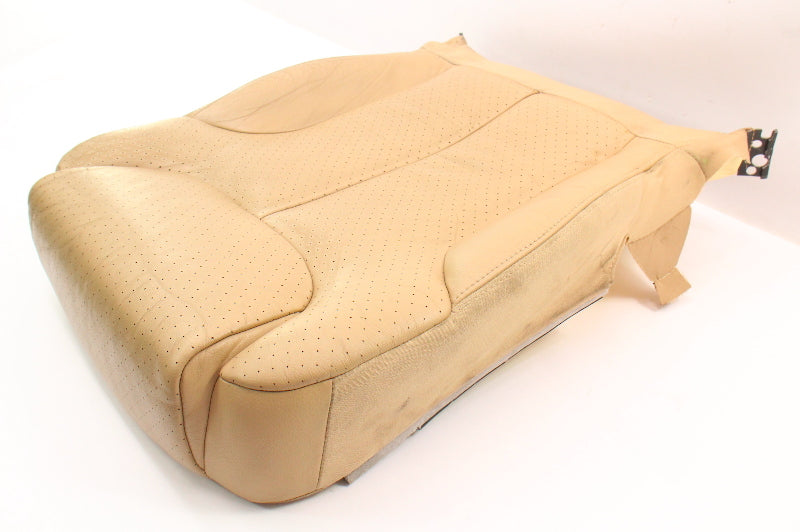 RH Front Seat Lower Cushion & Cover 06-10 VW Passat B6 - Beige Leather - Genuine