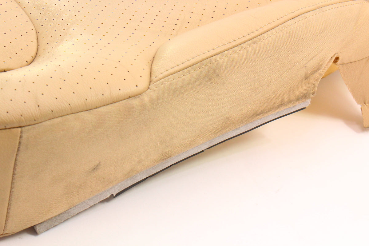 RH Front Seat Lower Cushion & Cover 06-10 VW Passat B6 - Beige Leather - Genuine