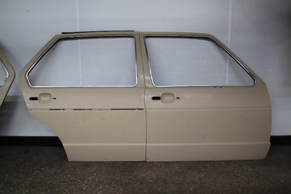 LH Front & Rear Door Shell Skins Set 75-84 VW Rabbit MK1 - LE1N Mojave Beige