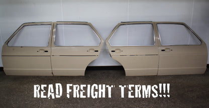 LH Front & Rear Door Shell Skins Set 75-84 VW Rabbit MK1 - LE1N Mojave Beige