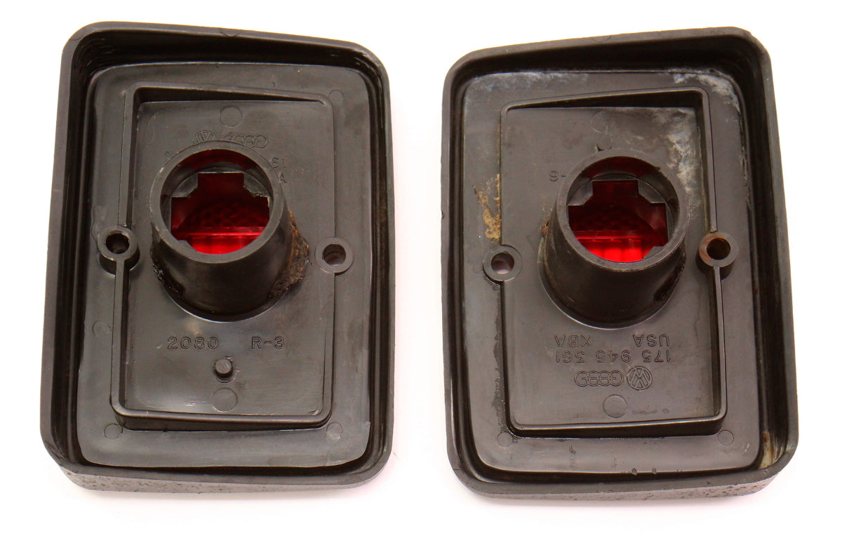2x Rear Side Marker Light Quarter Panel Lamp 79-84 VW Rabbit MK1 175 945 361