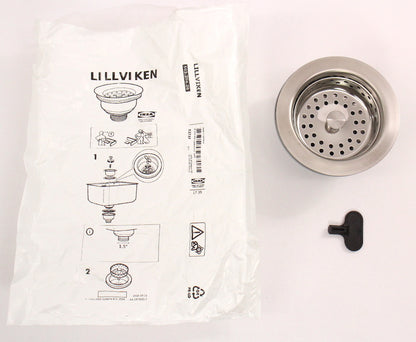 NEW Ikea LILLVIKEN Sink Strainer w/ Stopper - 503.254.26