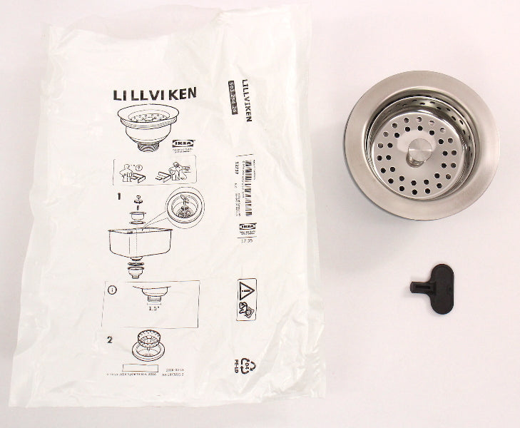 NEW Ikea LILLVIKEN Sink Strainer w/ Stopper - 503.254.26