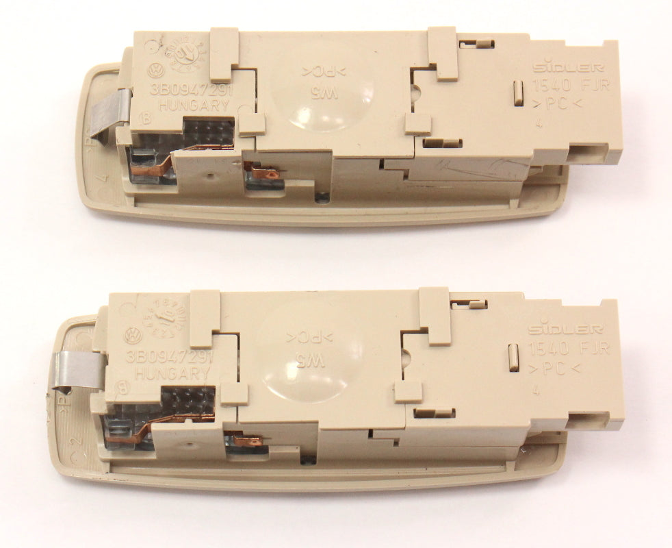 2x Rear Reading Dome Map Light Set 09-14 VW Sportwagen MK5 MK6 - 3B0 947 291