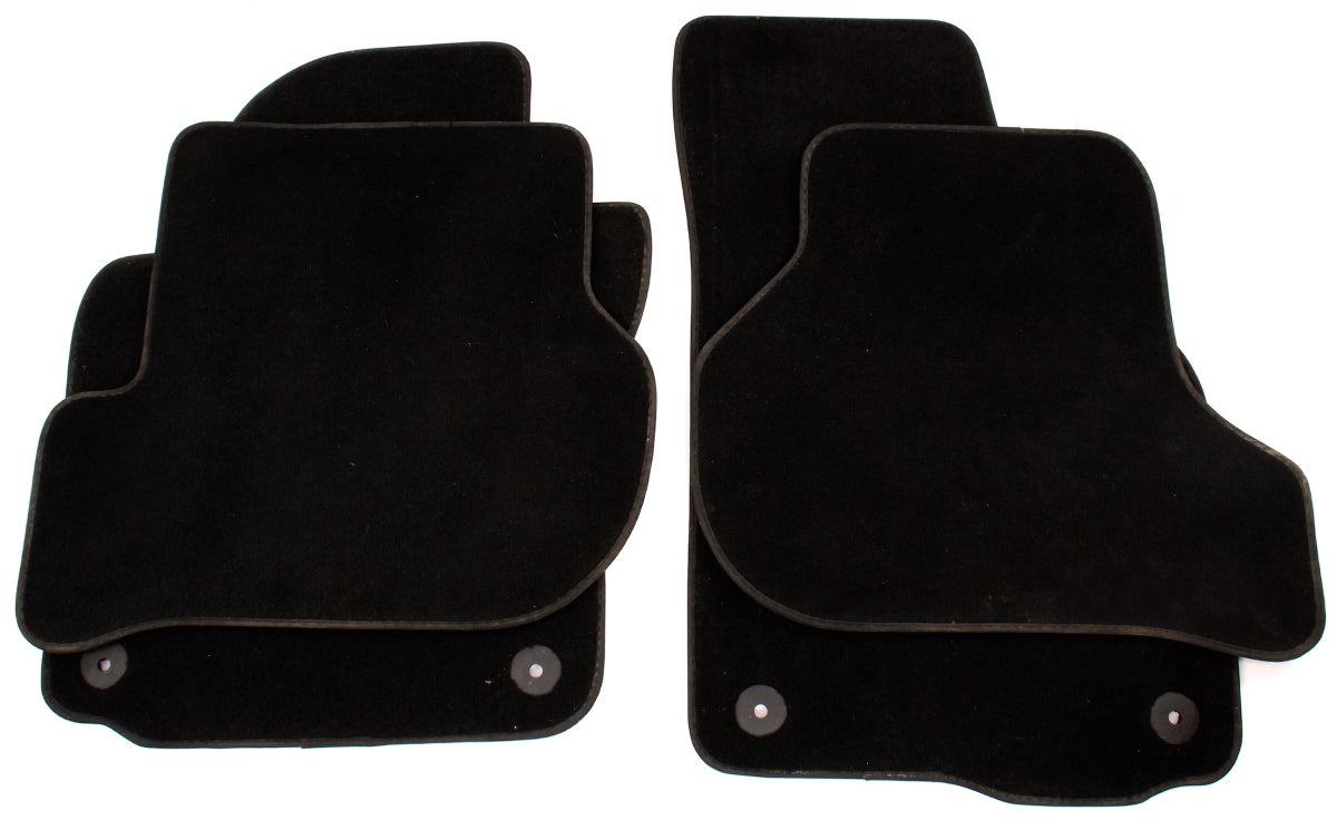 Floor Mat Carpet Set 05-14 VW Jetta Rabbit Golf Sportwagen MK5 MK6 - Black