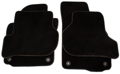 Floor Mat Carpet Set 05-14 VW Jetta Rabbit Golf Sportwagen MK5 MK6 - Black