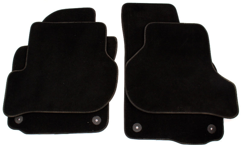 Floor Mat Carpet Set 05-14 VW Jetta Rabbit Golf Sportwagen MK5 MK6 - Black