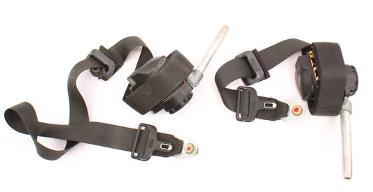 Front Seat Shoulder Belt Seatbelt Set 91 Mercedes 300D W124 - 1248600686 0586