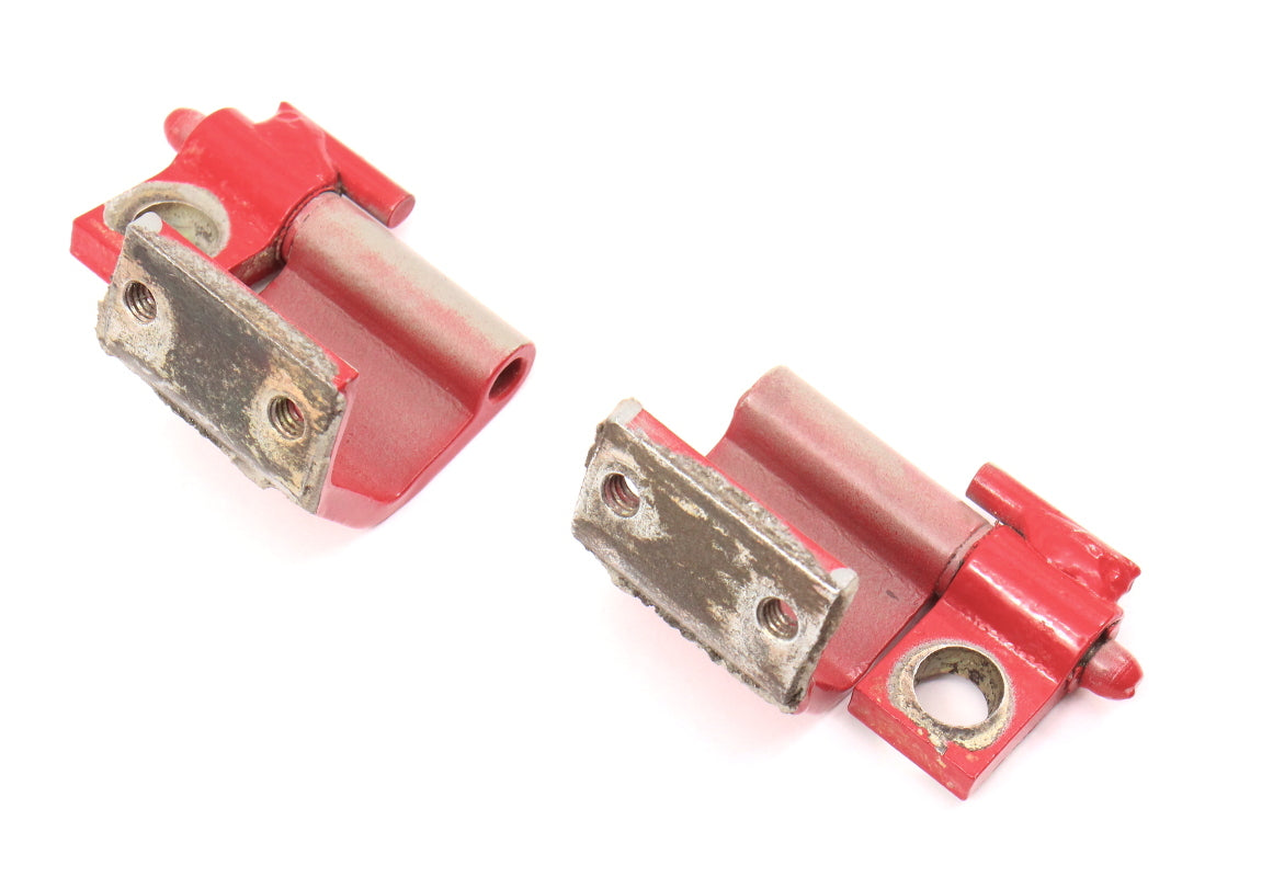 Trunk Lid Hinges 80-93 VW Rabbit Convertible Cabriolet MK1 Red 155 827 301 / 302