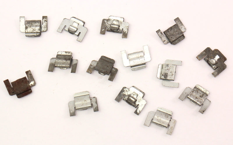 14 Window Scraper Trim Clips 75-93 VW Rabbit & Convertible Cabriolet MK1 Vanagon