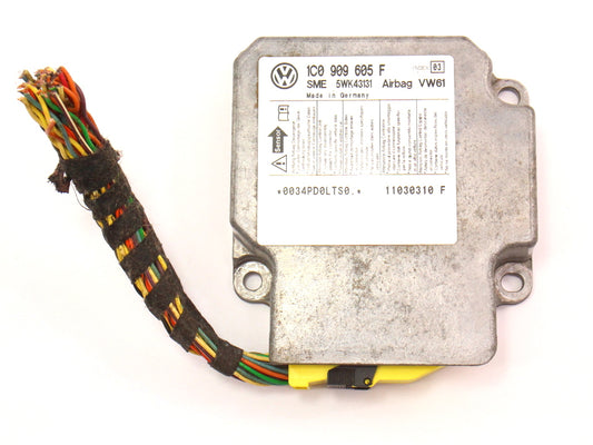 Airbag Air Bag Module Computer & Plug 2003-2005 VW Jetta MK4 - 1C0 909 605 F