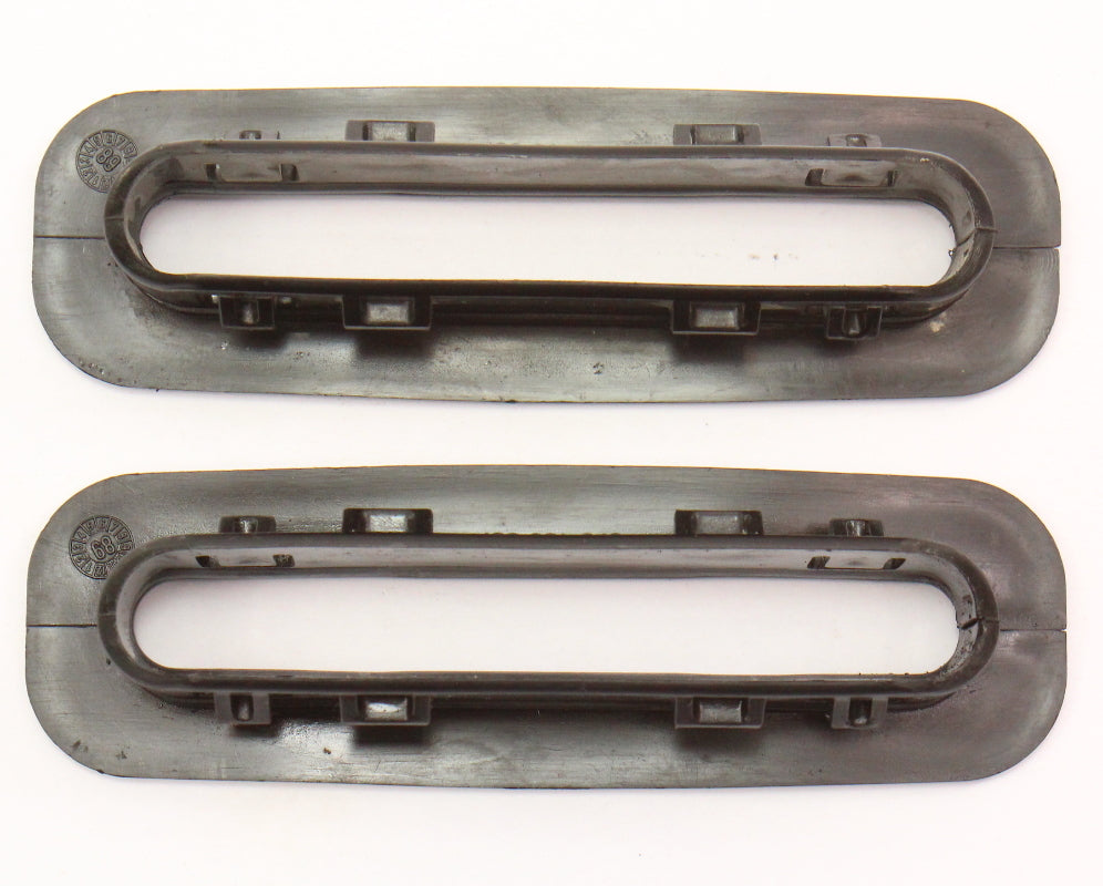 2x Rear Seat Belt SeatBelt Guide Slot Trim 85-92 VW Jetta MK2 - 165 857 849