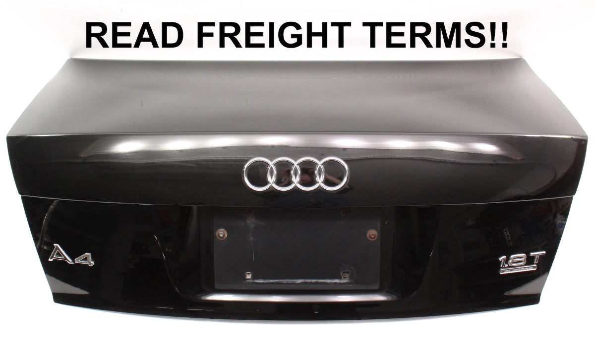 Trunk Lid Deck Boot 02-05 Audi A4 S4 B6 Sedan - LY9B Black - Genuine