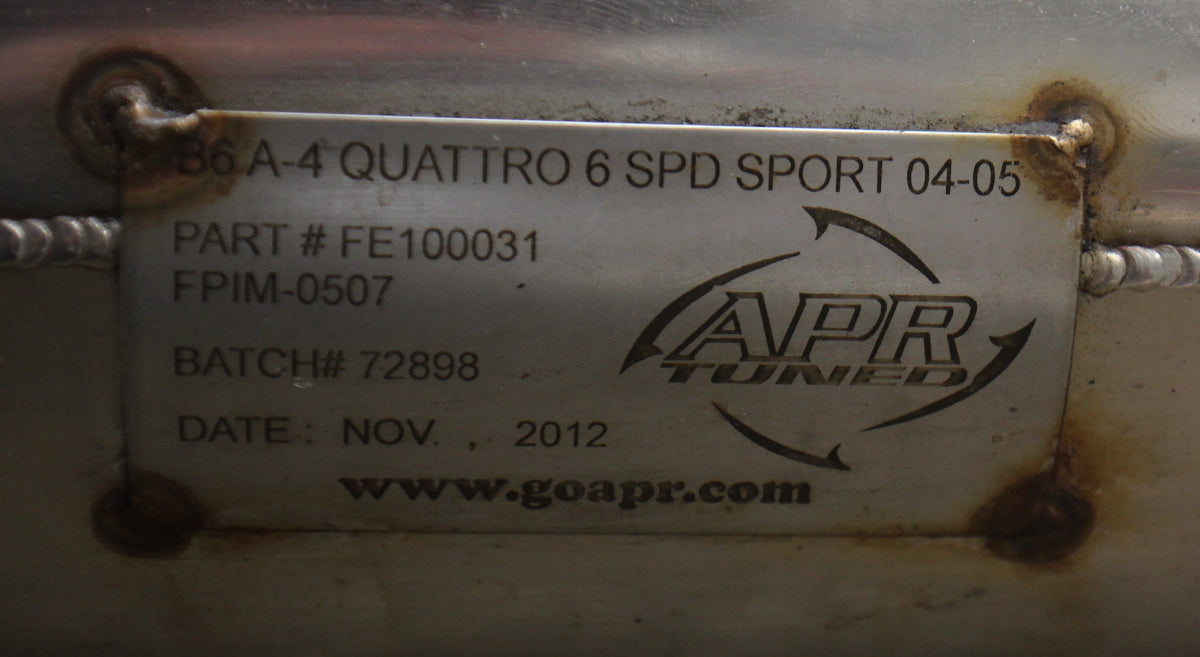 APR Sport Performance Stainless Exhaust System 04-05 Audi A4 B6 1.8T Quattro
