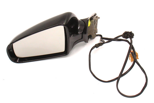 LH Side View Exterior Door Mirror 02-08 Audi A4 B6 B7 - LY9B Black - Genuine