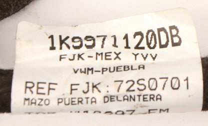 LH Front Door Wiring Harness 09-14 VW Jetta Sportwagen MK5 MK6 - 1K9 971 120 DB