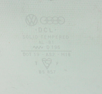 LH Rear Exterior Side Door Window Glass 75-84 VW Rabbit Jetta Mk1 4 DR - Genuine
