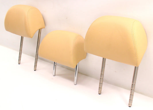 Rear Headrest Head Rest Set 01-05 VW Passat B5.5 Sunshine Sunshine Beige Leather