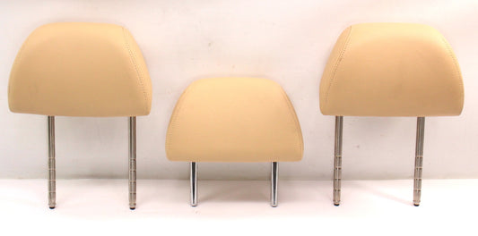 Rear Headrest Head Rest Set 01-05 VW Passat B5.5 Sunshine Sunshine Beige Leather