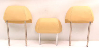 Rear Headrest Head Rest Set 01-05 VW Passat B5.5 Sunshine Sunshine Beige Leather